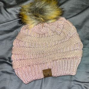 pink C.C. hat